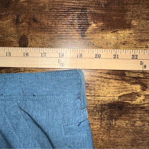 Hook & Tackle Men's Shorts Blue 38 Performance Outfitters Hi-Tide Hybrid Fishing - Picture 11 of 13